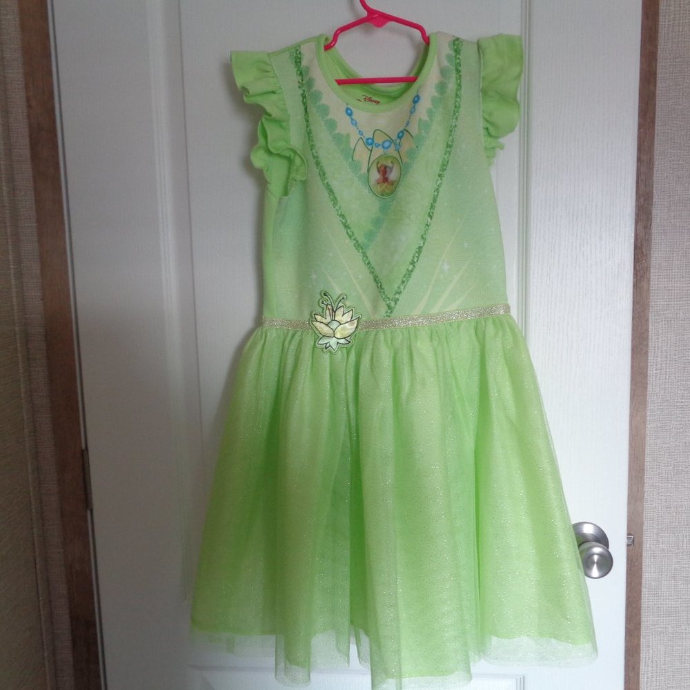 Disney Princess Tiana Dress SZ L 10/12